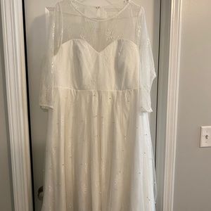 Torrid Special Occasion white dress